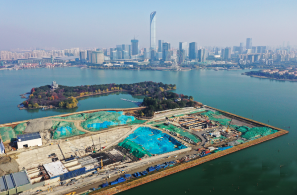 蘇州工業園區金雞湖隧道建設進行時