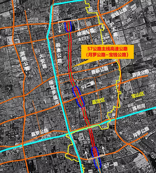 上海s7公路(月羅公路—寶錢公路)主線高架今天全線貫通!-資訊-隧道網